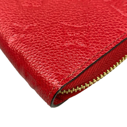 Louis Vuitton Wallet Monogram Empreinte Zippy Scarlet Leather Cowhide — view 7