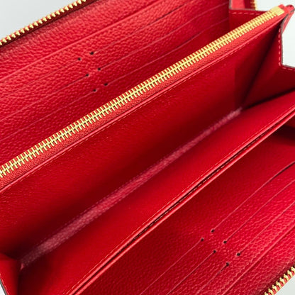 Louis Vuitton Wallet Monogram Empreinte Zippy Scarlet Leather Cowhide — view 3