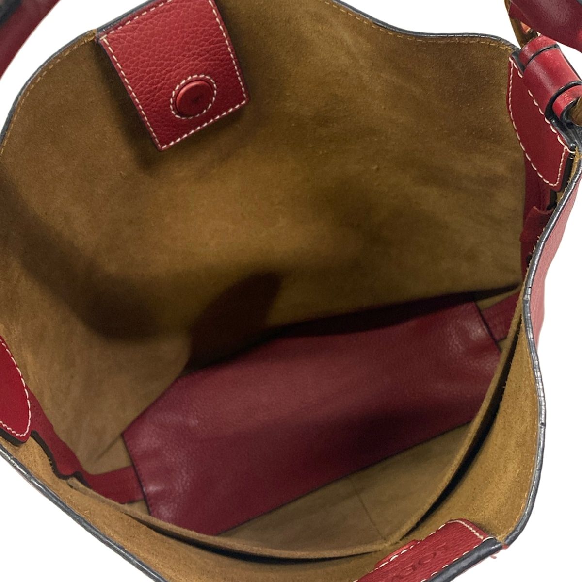 Loewe Handbag T Bucket Small Bag Red — view 7
