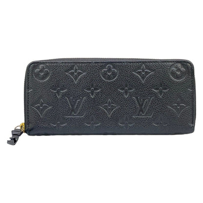 Louis Vuitton Wallet Monogram Empreinte Portefeuille Clemence Noir Leather