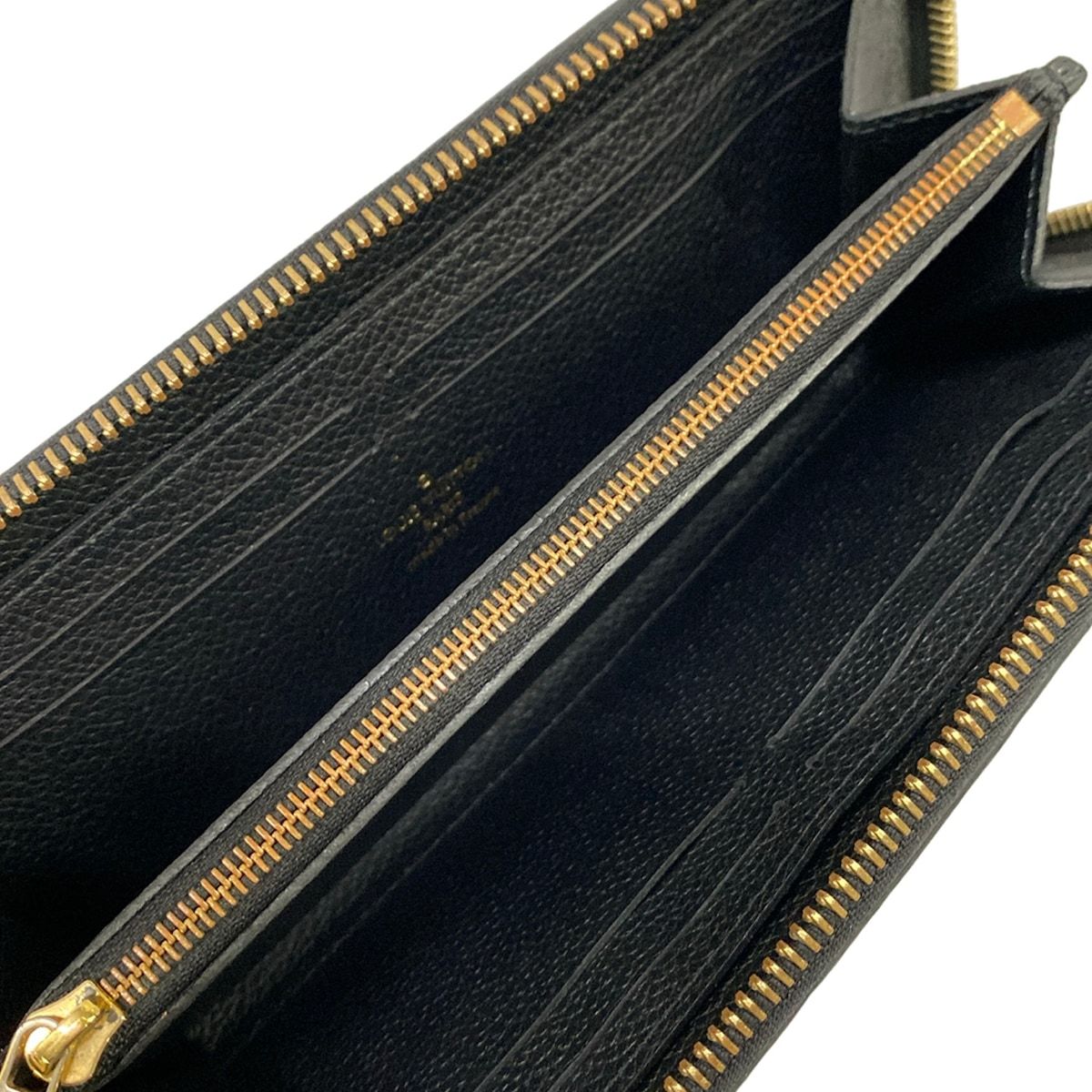 Louis Vuitton Wallet Monogram Empreinte Portefeuille Clemence Noir Leather — view 3