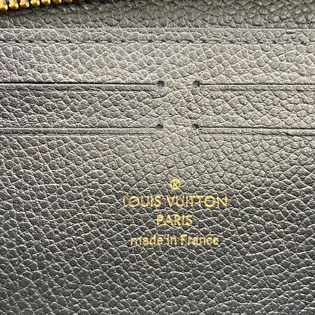 Louis Vuitton Wallet Monogram Empreinte Portefeuille Clemence Noir Leather — view 5