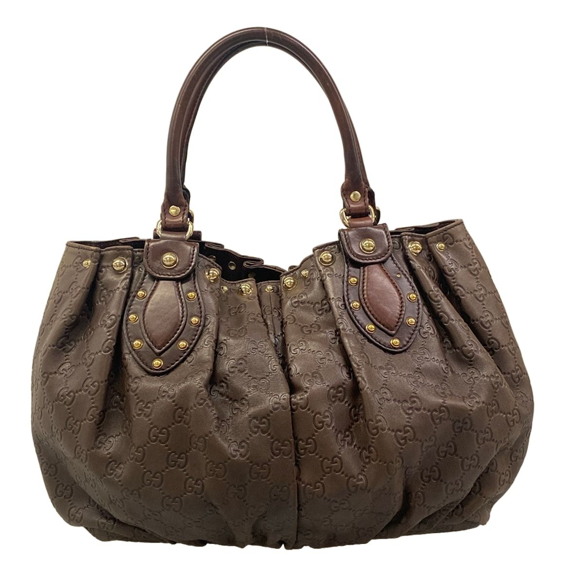 Gucci Tote Bag Guccissima Dark Brown Leather — view 3