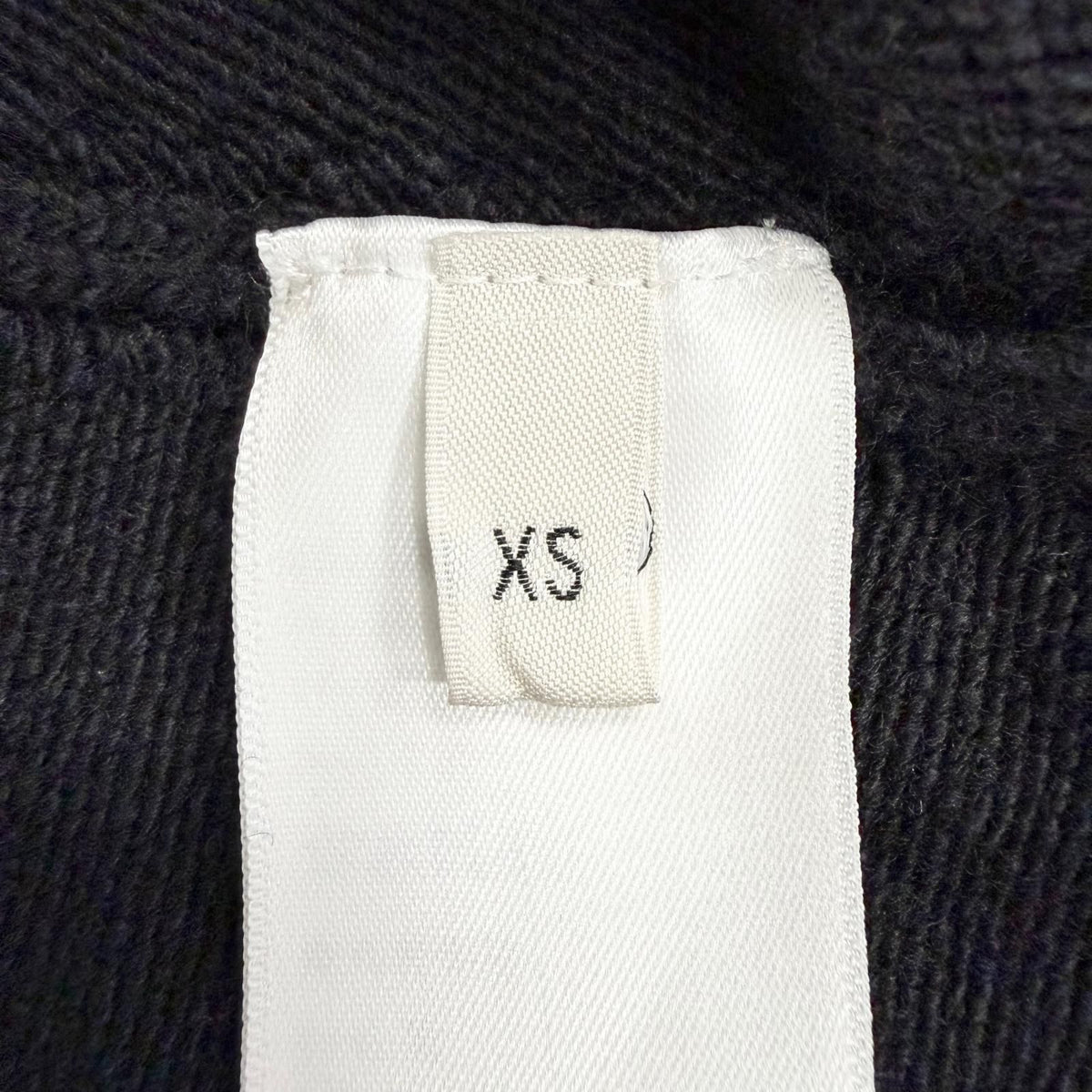 Celine Mini Dress Wool Logo Button Long Sleeve Knit Flare Black XS — view 7