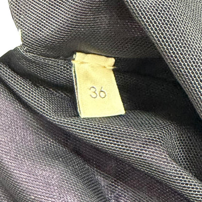 Gucci x Balenciaga Brooch Web Stripe Shirred Top Multi 36 — view 8