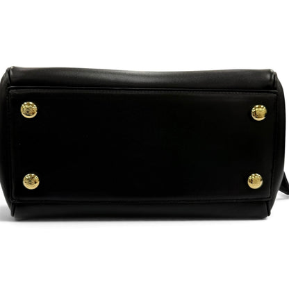 Loewe Madrid Bag Small Supple Leather 2-Way Handbag Black — view 6
