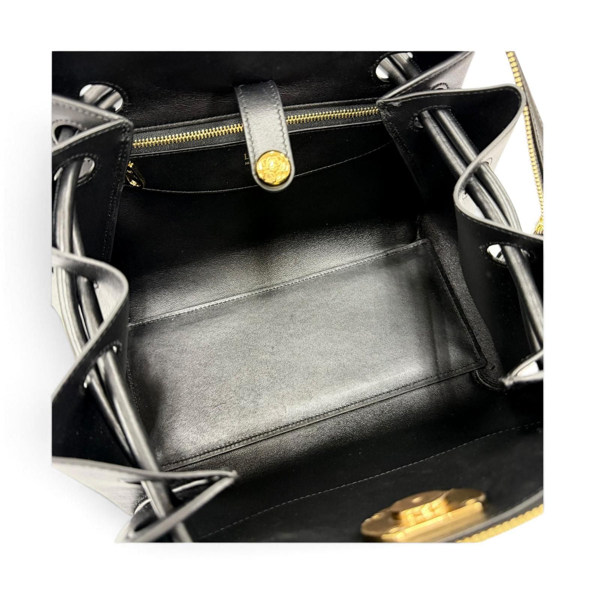 Loewe Madrid Bag Small Supple Leather 2-Way Handbag Black — view 7