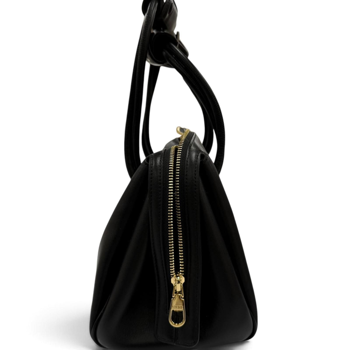 Loewe Madrid Bag Small Supple Leather 2-Way Handbag Black — view 5