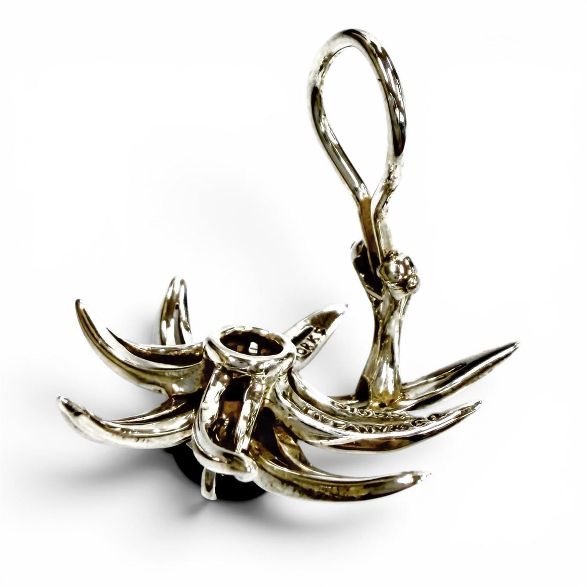 Tiffany & Co Onyx Fireworks Earrings Silver Black — view 4