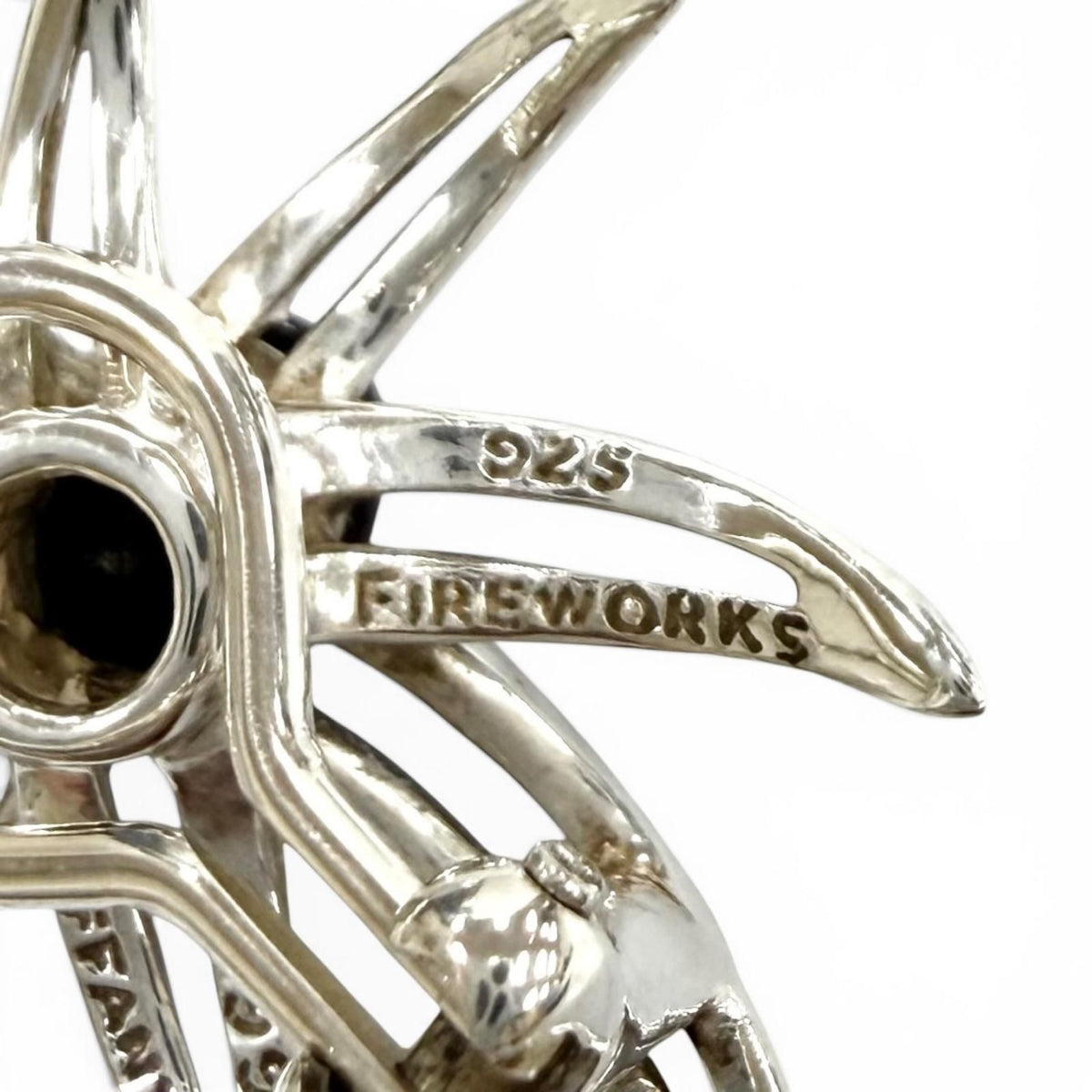 Tiffany & Co Onyx Fireworks Earrings Silver Black — view 7