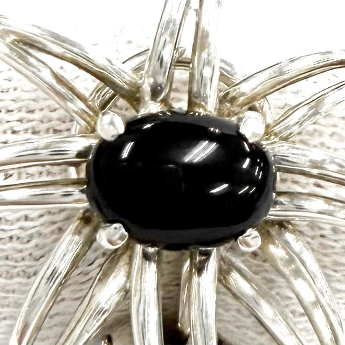 Tiffany & Co Onyx Fireworks Earrings Silver Black — view 5