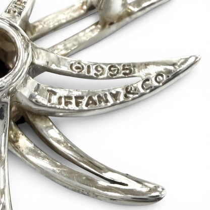 Tiffany & Co Onyx Fireworks Earrings Silver Black — view 6