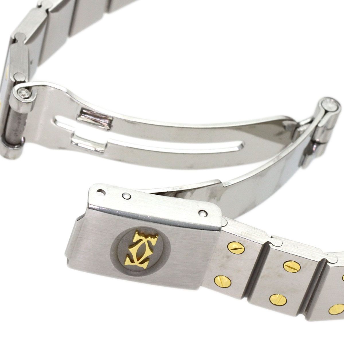 Cartier Santos Vendome SM Watch SS 18k Yellow Gold — view 8
