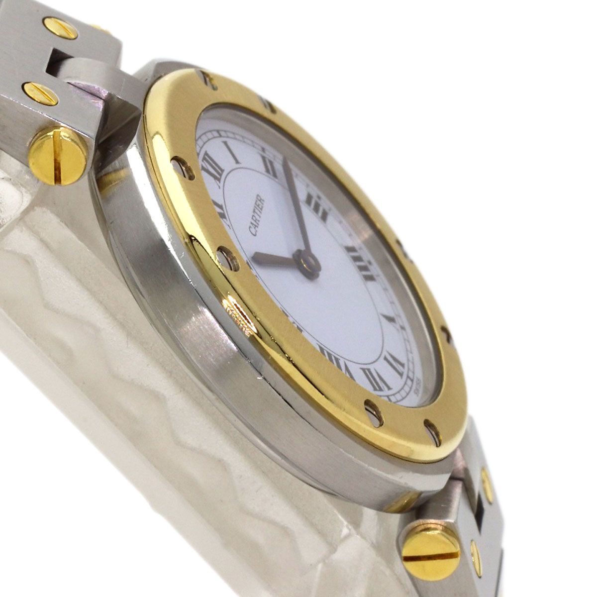 Cartier Santos Vendome SM Watch SS 18k Yellow Gold — view 6
