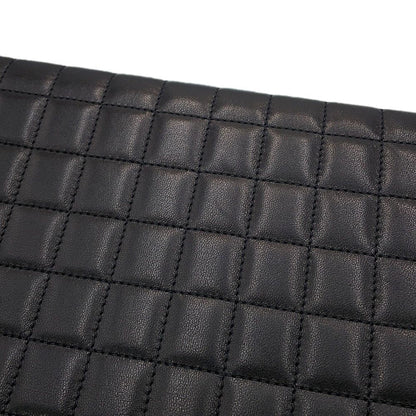 Saint Laurent Paris Clutch Flap Pouch Lambskin Black — view 7