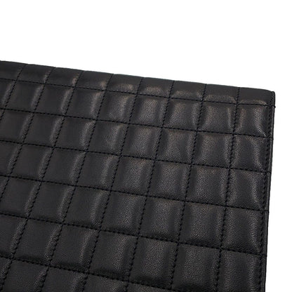 Saint Laurent Paris Clutch Flap Pouch Lambskin Black — view 8