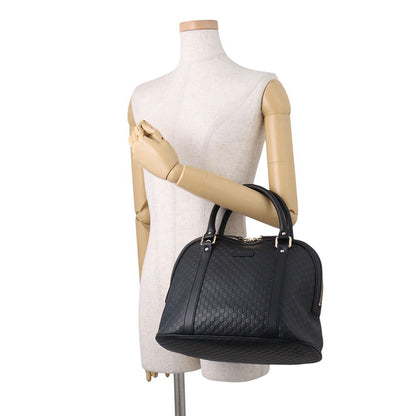Gucci Micro Guccissima Leather 2-Way Shoulder Bag Black — view 4