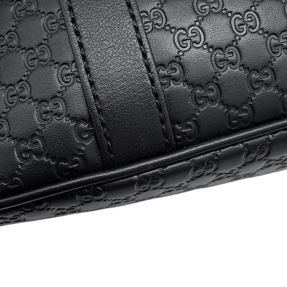 Gucci Micro Guccissima Leather 2-Way Shoulder Bag Black — view 8