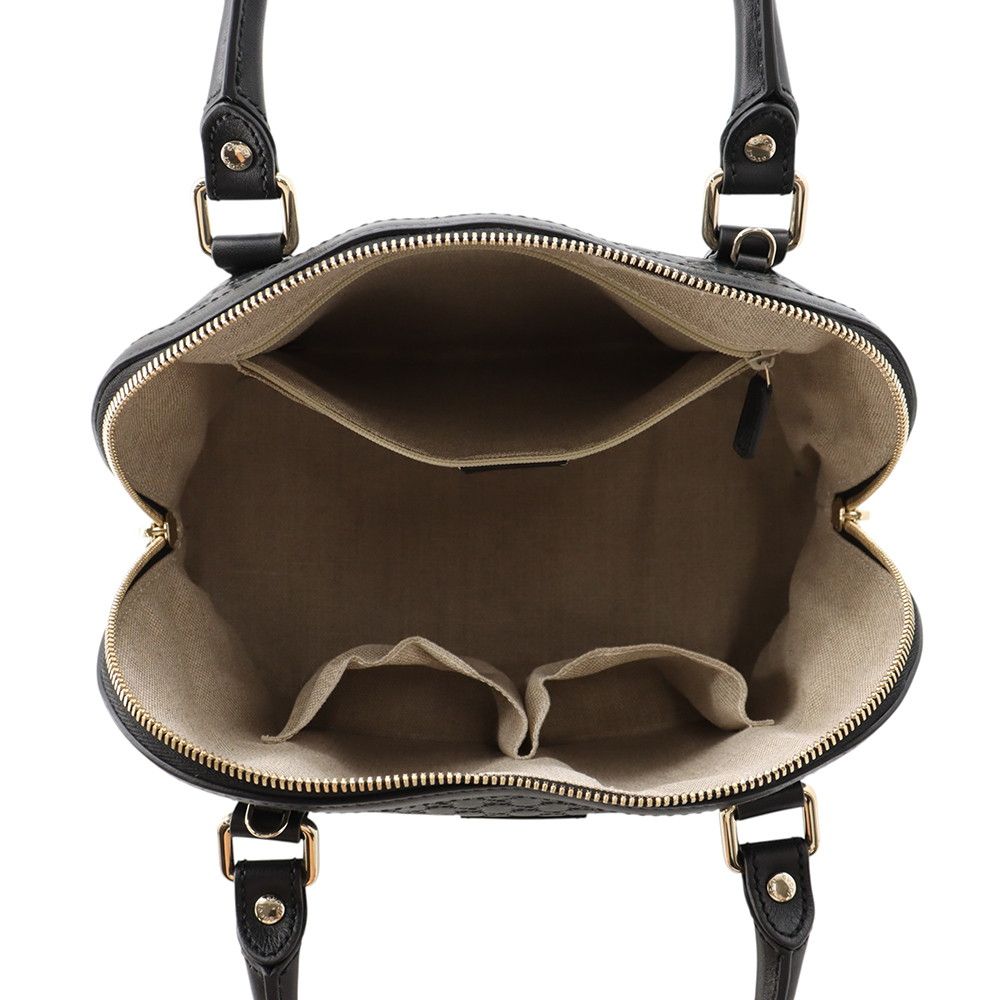 Gucci Micro Guccissima Leather 2-Way Shoulder Bag Black — view 6