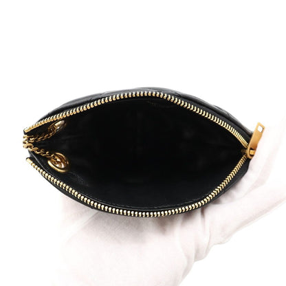Saint Laurent Paris Coin Purse Sade Lambskin Wallet Black — view 4
