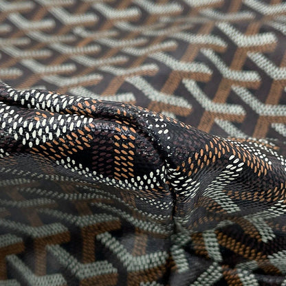 Goyard Tote Bag Saint Louis PM Herringbone Leather Black — view 6
