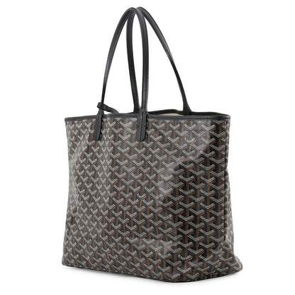 Goyard Tote Bag Saint Louis PM Herringbone Leather Black — view 2