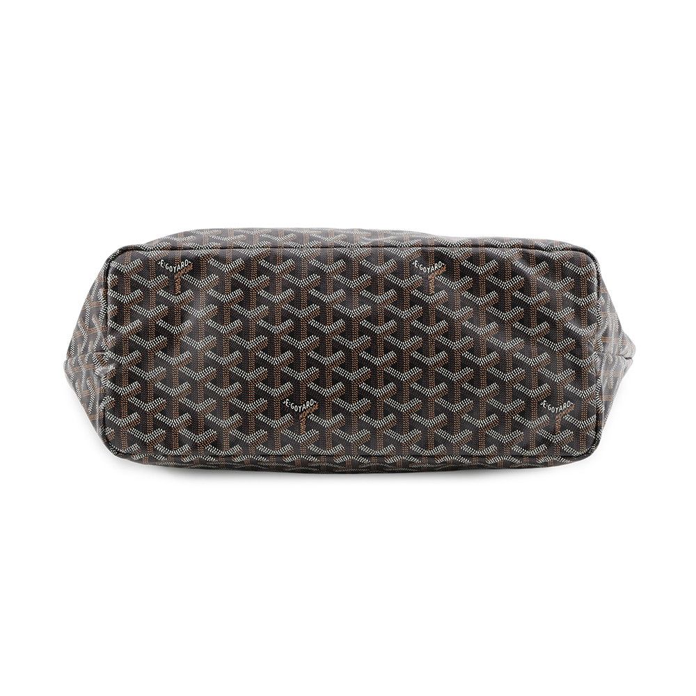 Goyard Tote Bag Saint Louis PM Herringbone Leather Black — view 3