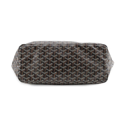 Goyard Tote Bag Saint Louis PM Herringbone Leather Black — view 3