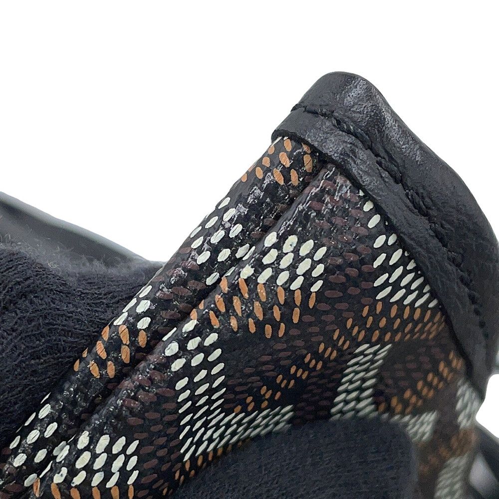 Goyard Tote Bag Saint Louis PM Herringbone Leather Black — view 7