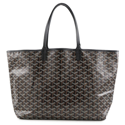 Goyard Tote Bag Saint Louis PM Herringbone Leather Black