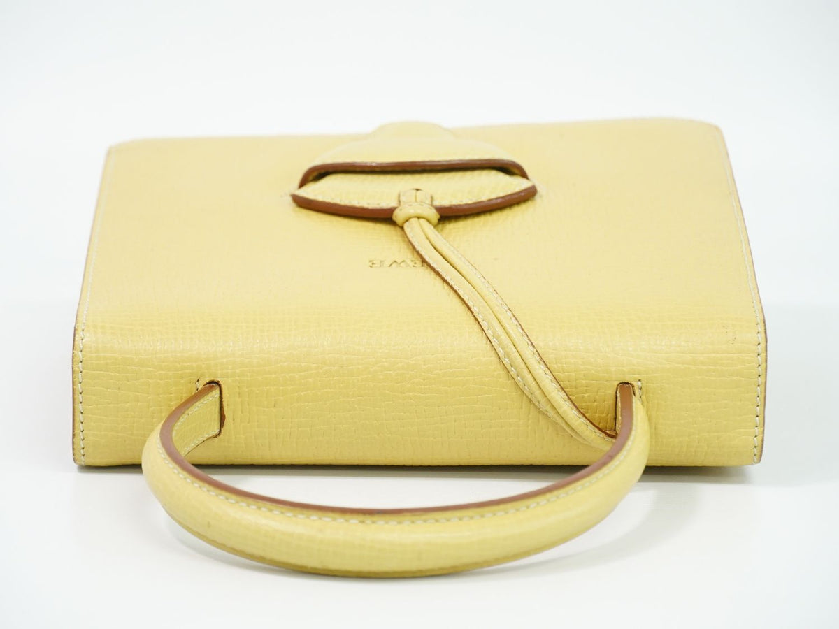 Loewe Barcelona Handbag Leather Yellow Bag — view 5