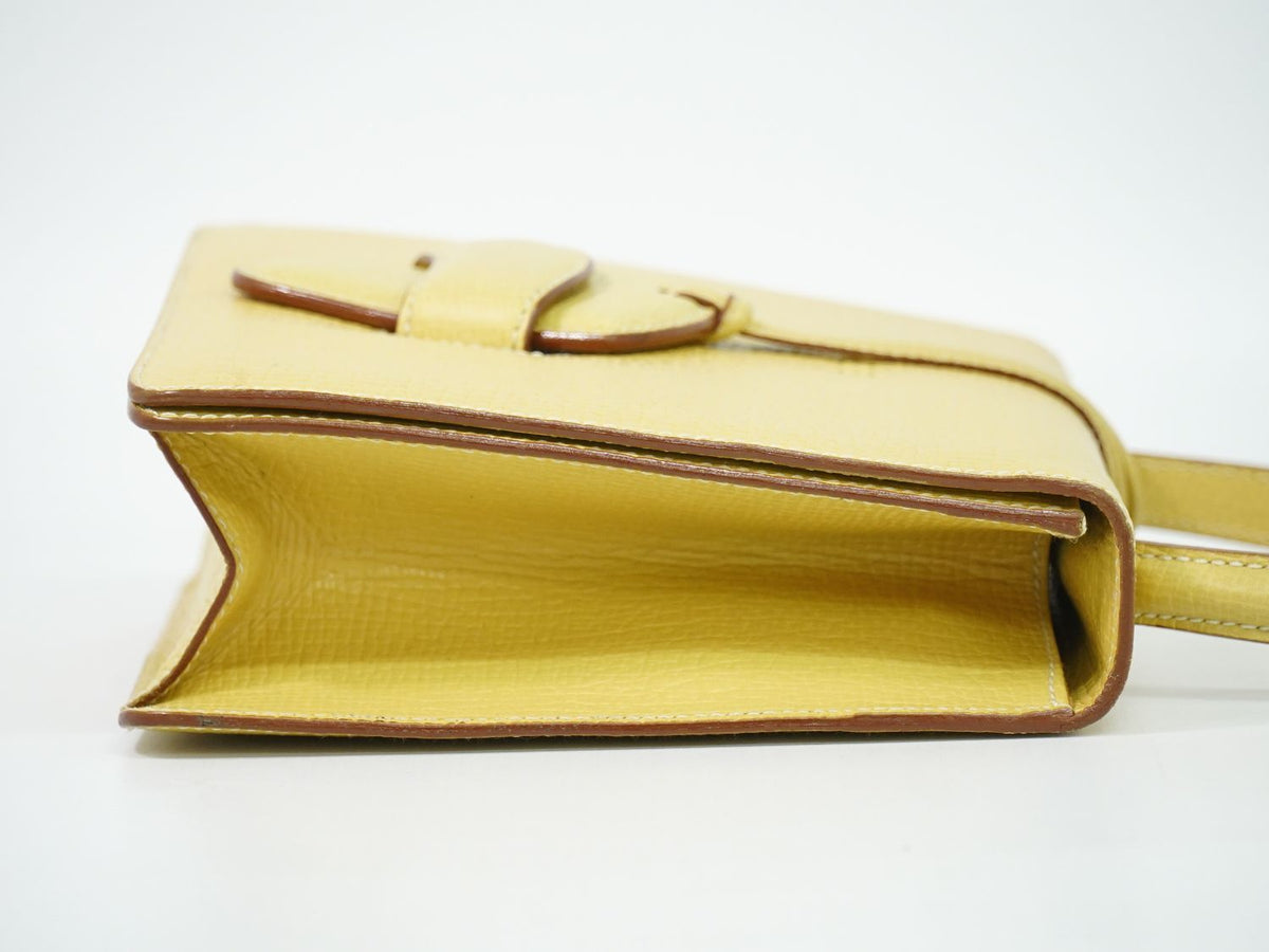 Loewe Barcelona Handbag Leather Yellow Bag — view 4