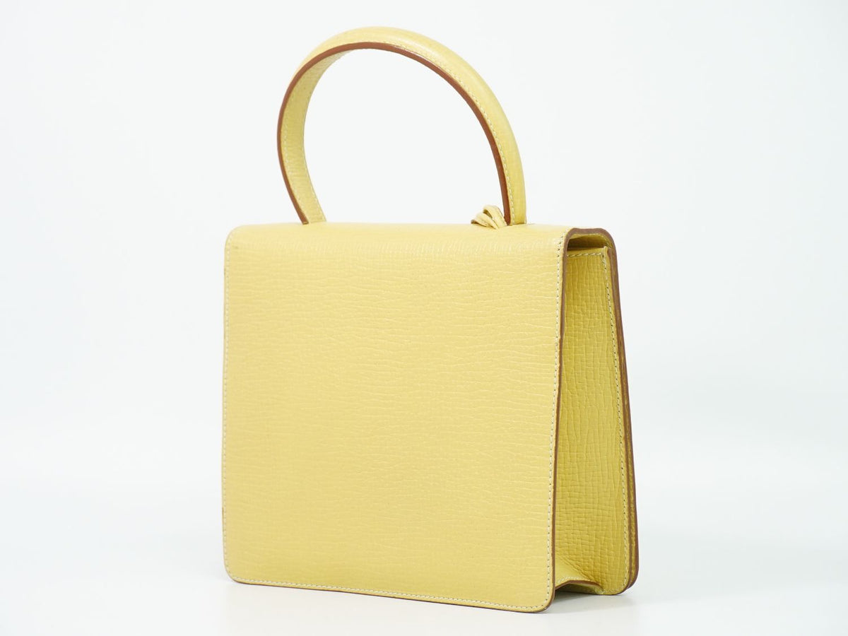 Loewe Barcelona Handbag Leather Yellow Bag — view 2