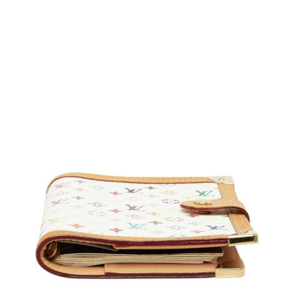 Louis Vuitton Monogram Multicolor Agenda PM Planner White Multi Brown Leather — view 3