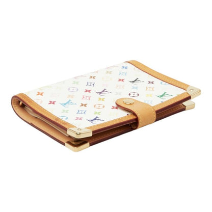 Louis Vuitton Monogram Multicolor Agenda PM Planner White Multi Brown Leather — view 4