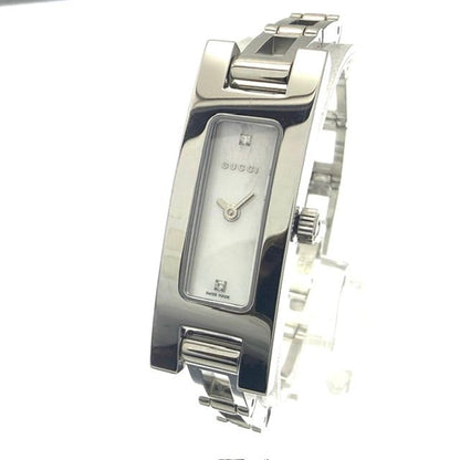 Gucci Watch SS White Shell Dial Quartz MN