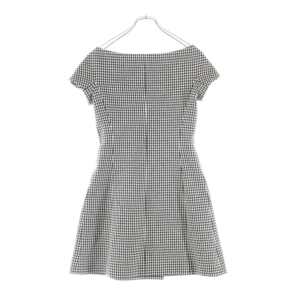 Dior Houndstooth Dress White Black — view 2