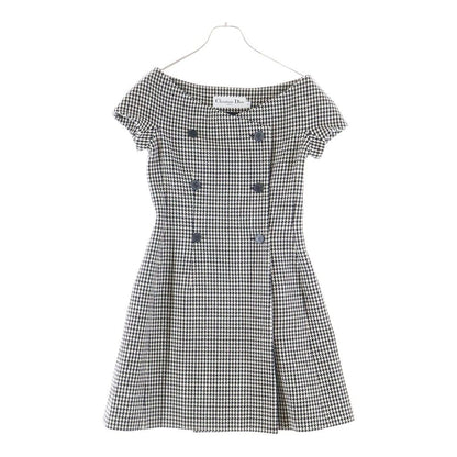 Dior Houndstooth Dress White Black