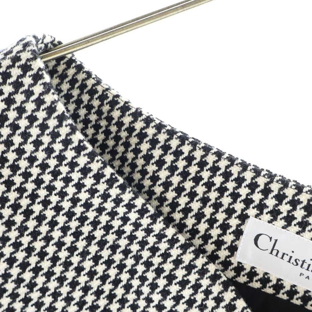 Dior Houndstooth Dress White Black — view 6