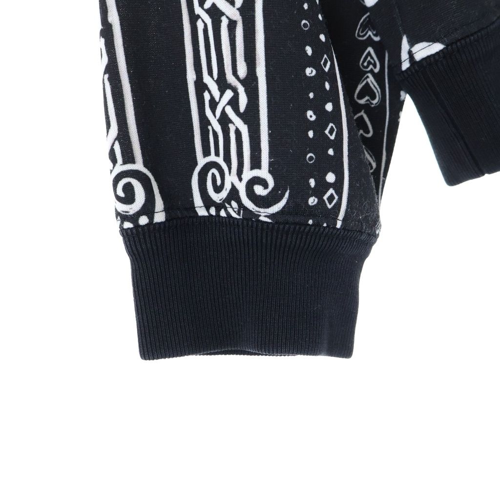 Versace Bandana Print All Over Hoodie Black — view 4