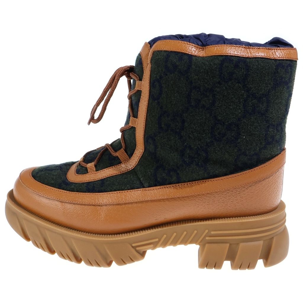 Gucci Logo Ancle Boots Ankle Platform Brown