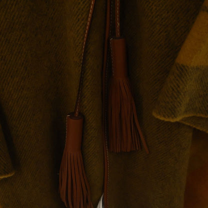 Hermes Rocabar Tassel Poncho Wool Cashmere Yellow — view 4