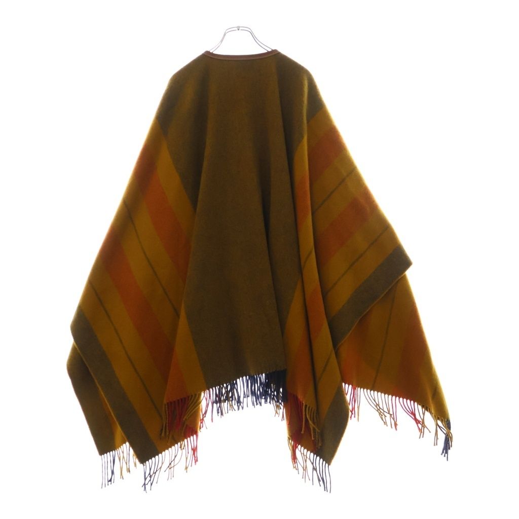 Hermes Rocabar Tassel Poncho Wool Cashmere Yellow — view 2