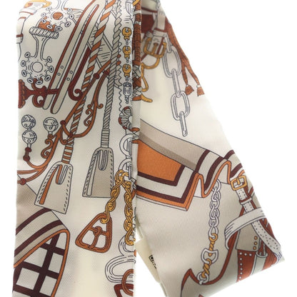 Hermes Twilly Bouquets Sellier Saddlemaker's Bouquet Halzan Silk Scarf — view 3