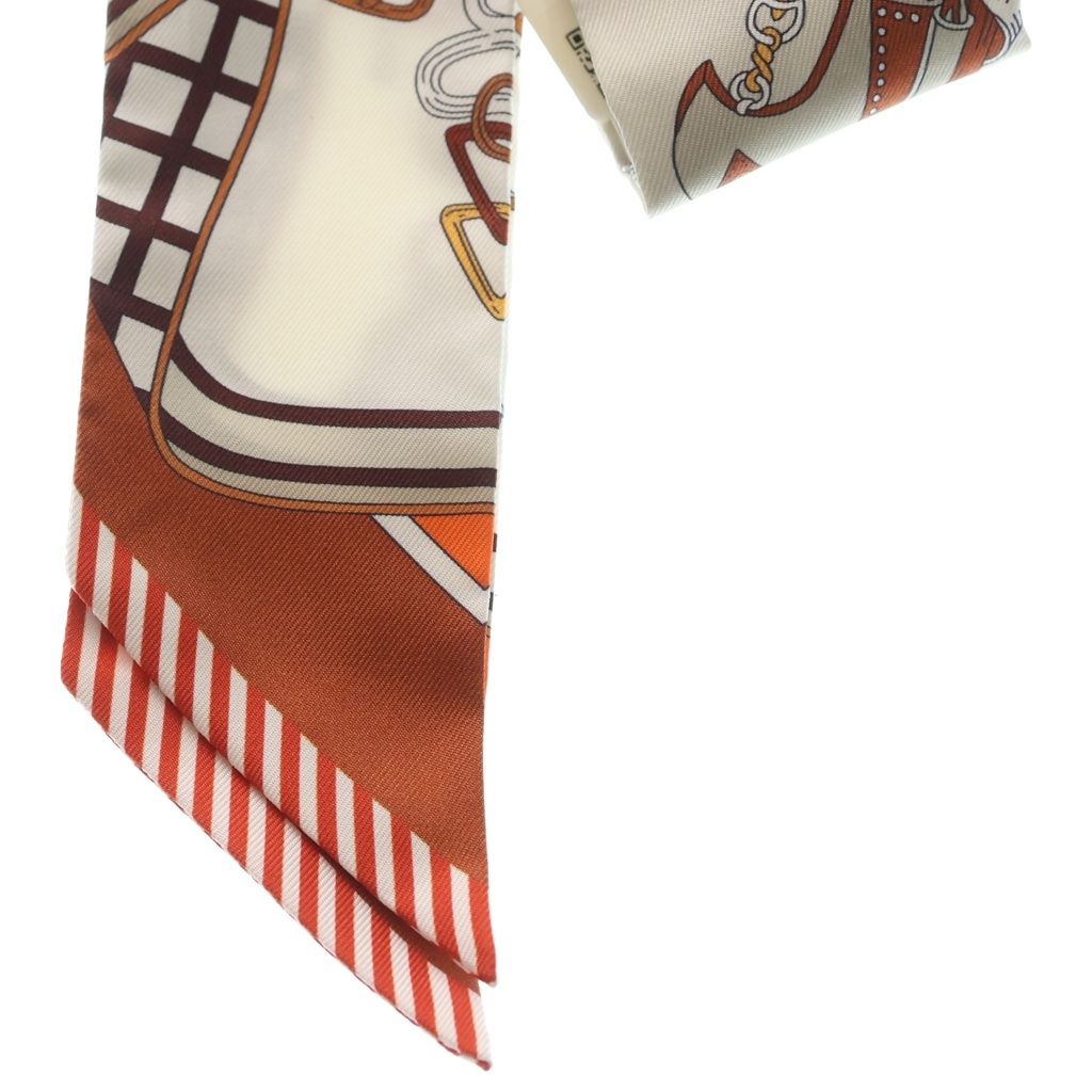 Hermes Twilly Bouquets Sellier Saddlemaker's Bouquet Halzan Silk Scarf — view 4
