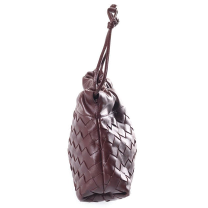 Bottega Veneta Intrecciato Notte Chain Shoulder Bag Bordeaux Leather Gold — view 3