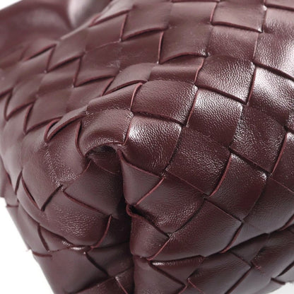 Bottega Veneta Intrecciato Notte Chain Shoulder Bag Bordeaux Leather Gold — view 5