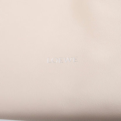 Loewe Flamenco Medium Drawstring Leather 2-Way Bag Silver Ivory — view 6