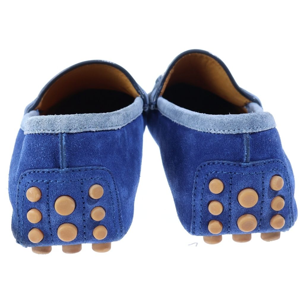 Gucci Horsebit Suede Driving Shoes Blue — view 3