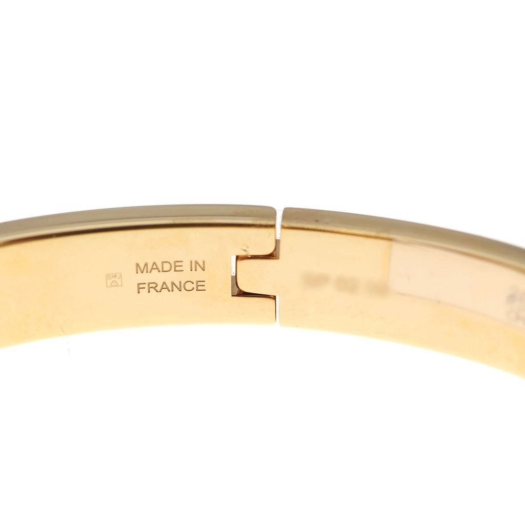 Hermes Mini Clic Kelly Bracelet Bangle Pink Gold Blue — view 5